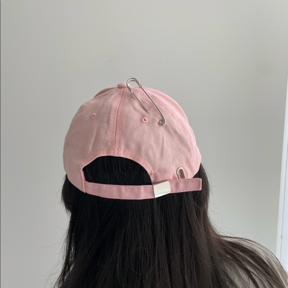 Baby Pink Baseball Cap with Rings - Picture 3 of 5